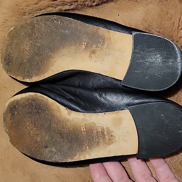 Repetto Paris Women's 37.5 (US 6.5) Black Leather Round Toe Flats - Picture 5 of 7